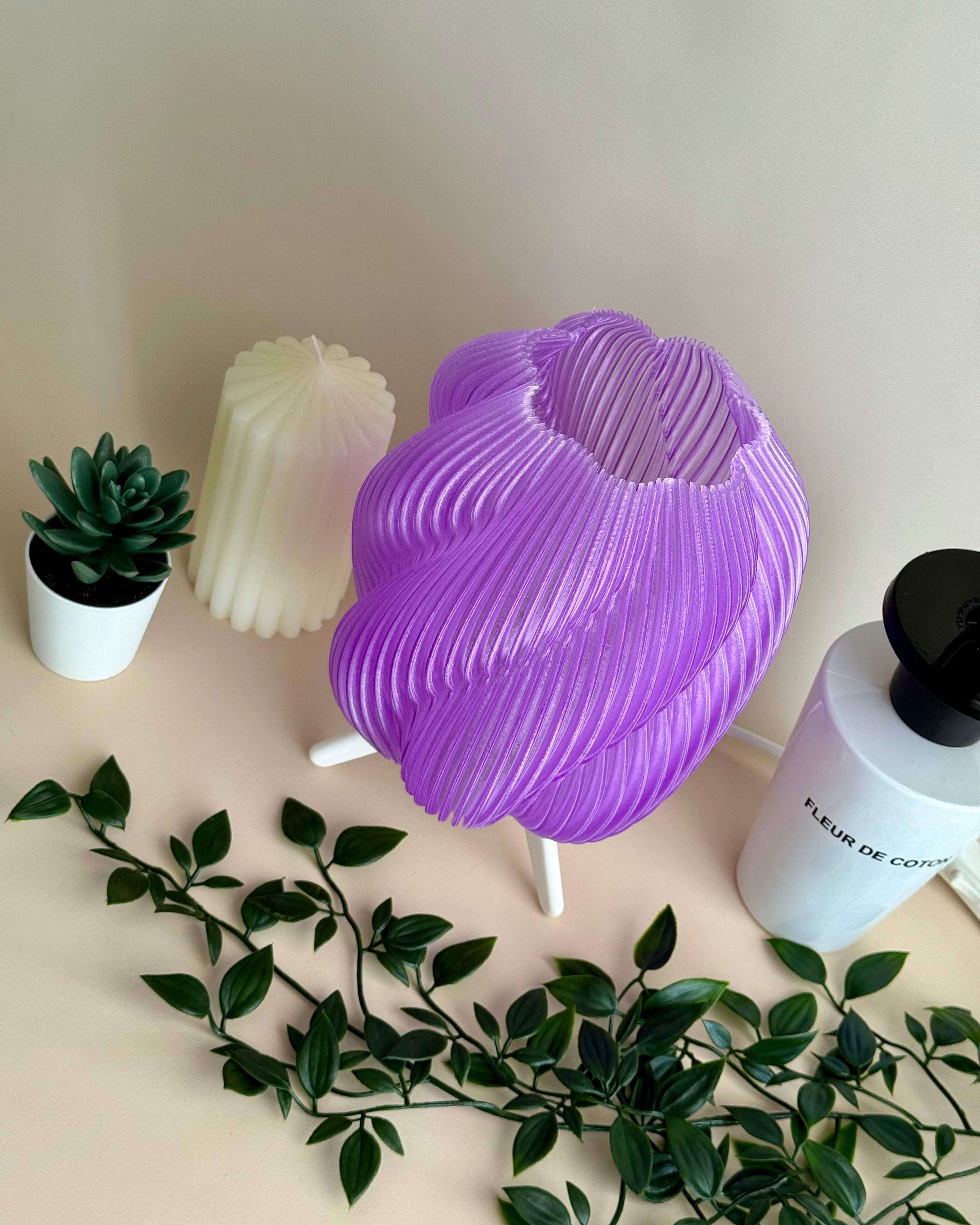 Spiral Cloud Mini Purple